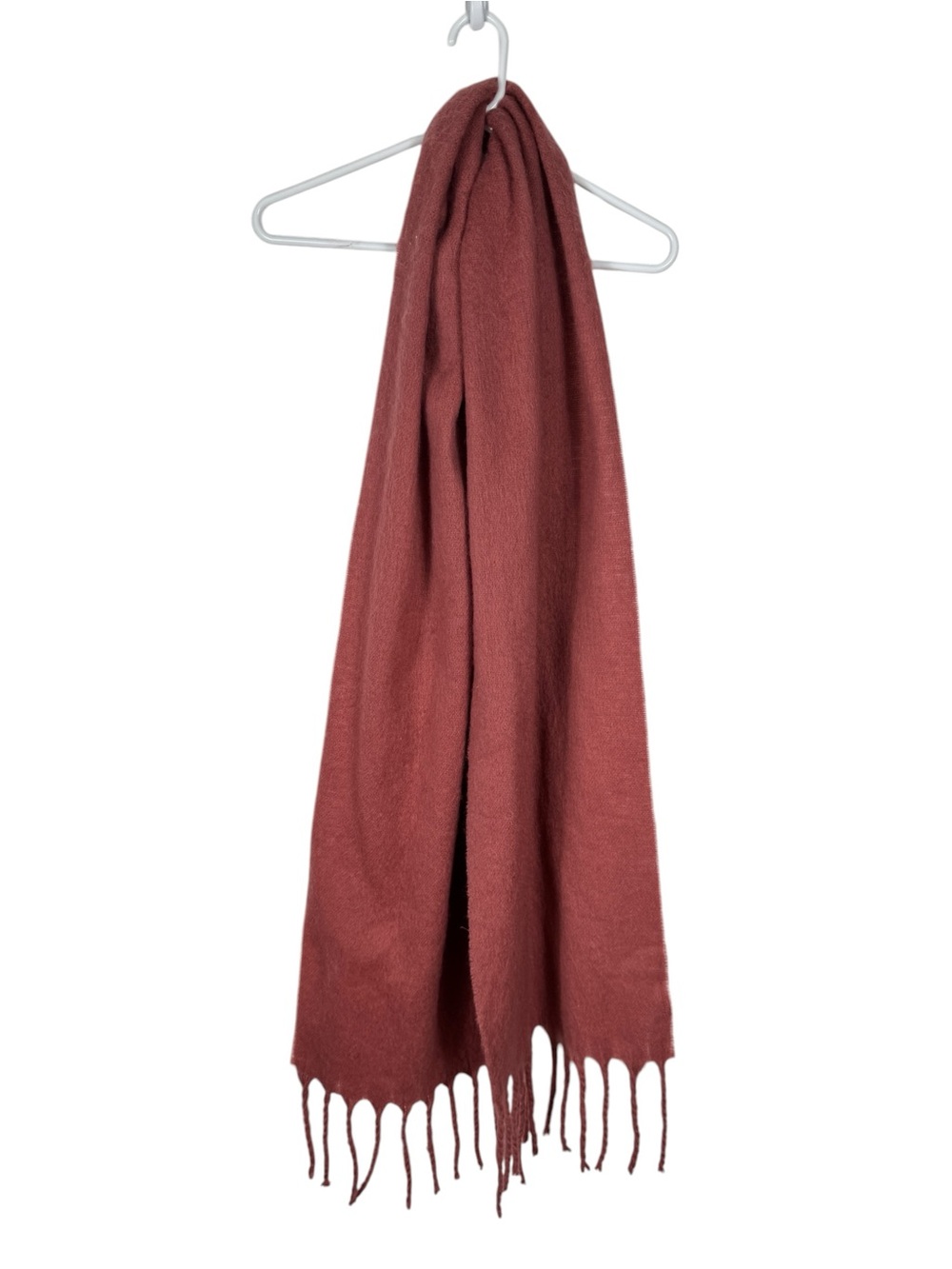 GAP Soft Brushed Fringe Scarf – One Size – Rose Mauve